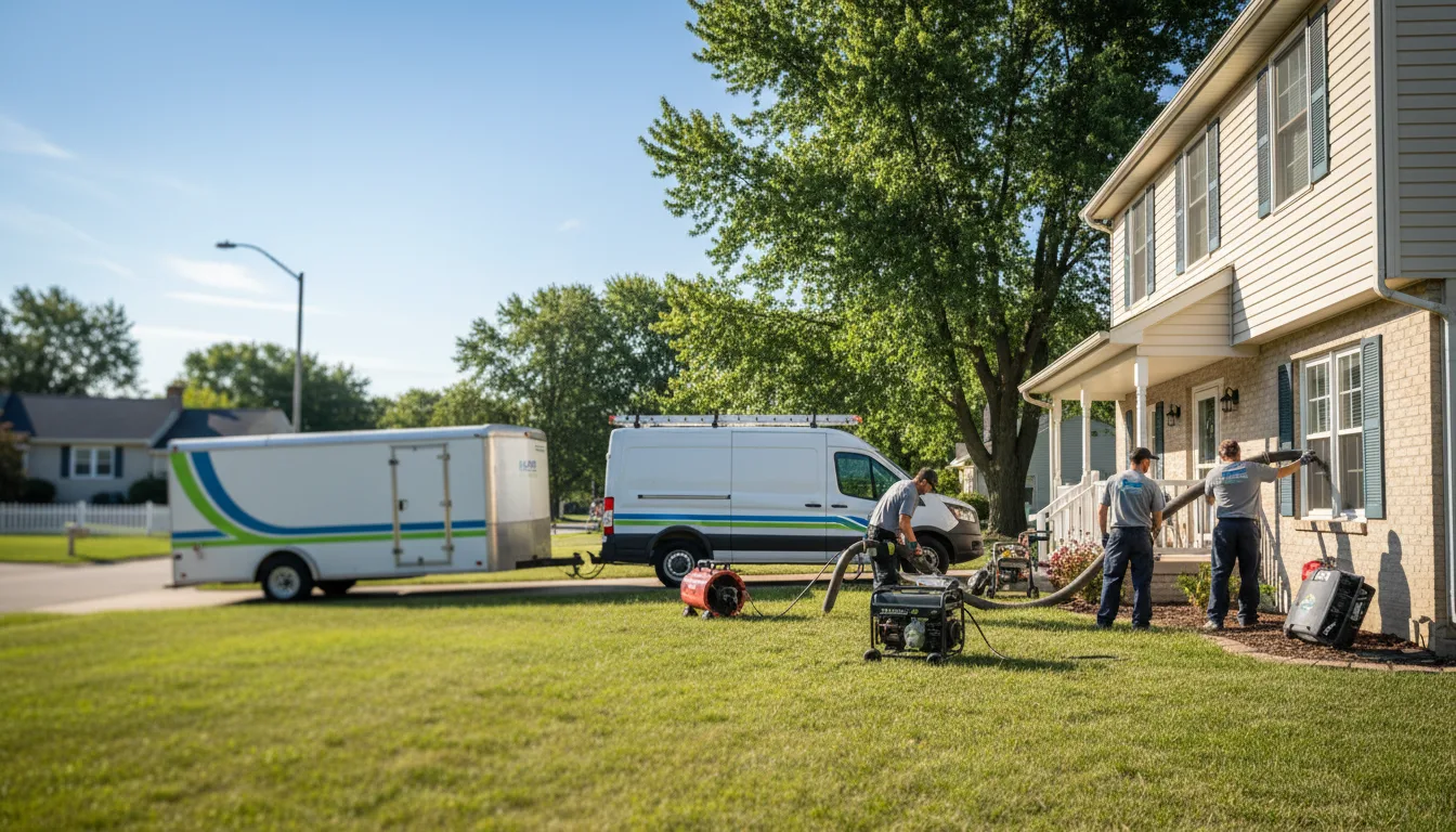 Flooded Basement Restoration And Cleanup With Repair in Prairie View, KS near me